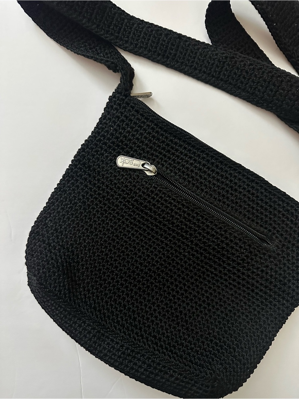 The Sak Crochet Black Bag